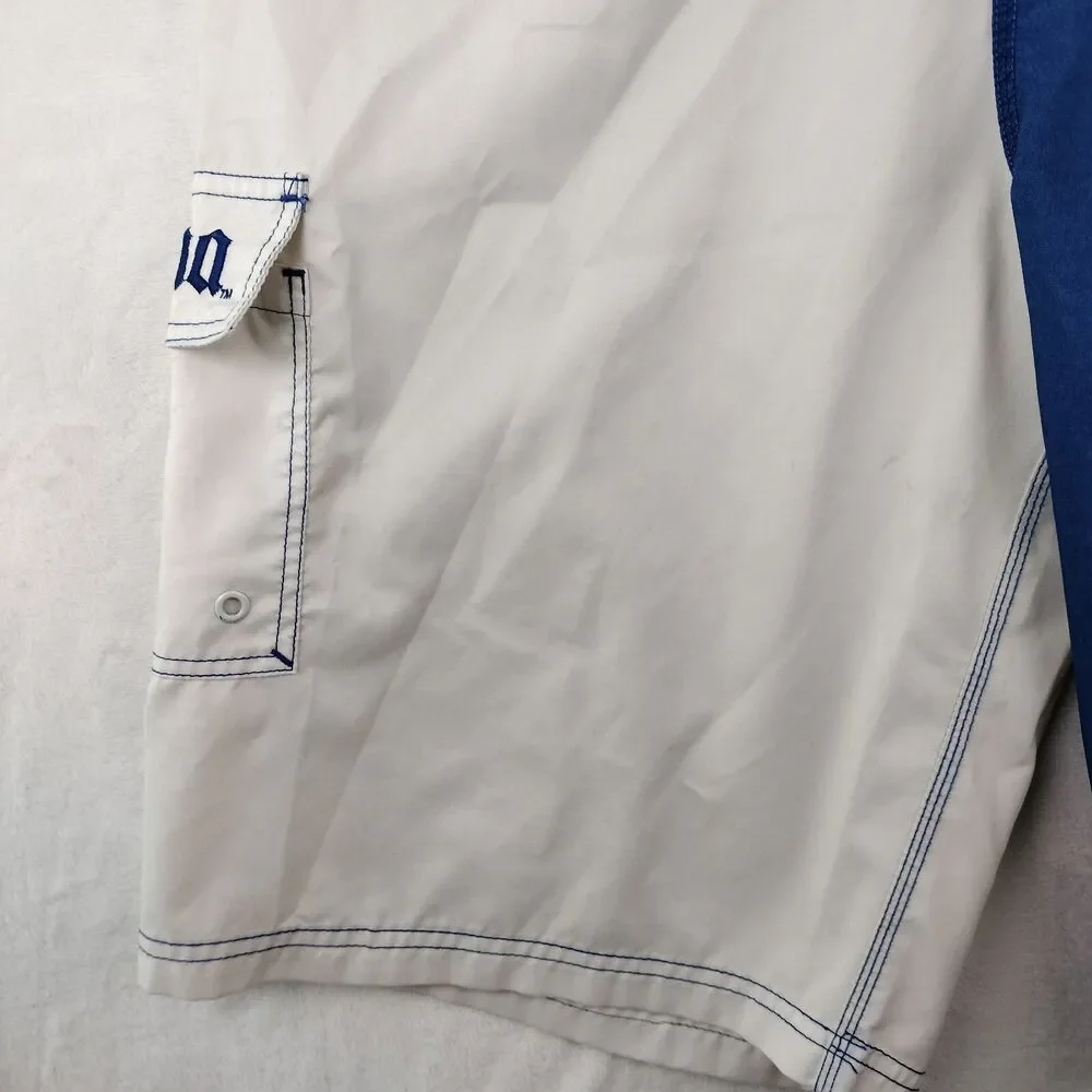 Corona Beer Board Shorts Mens Size 2XL 38 Blue White Colorblock Swim Suit VTG
